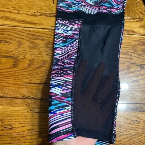fabletics Zoe Black Digit mesh panel Leggings Sz M - Picture 7 of 7